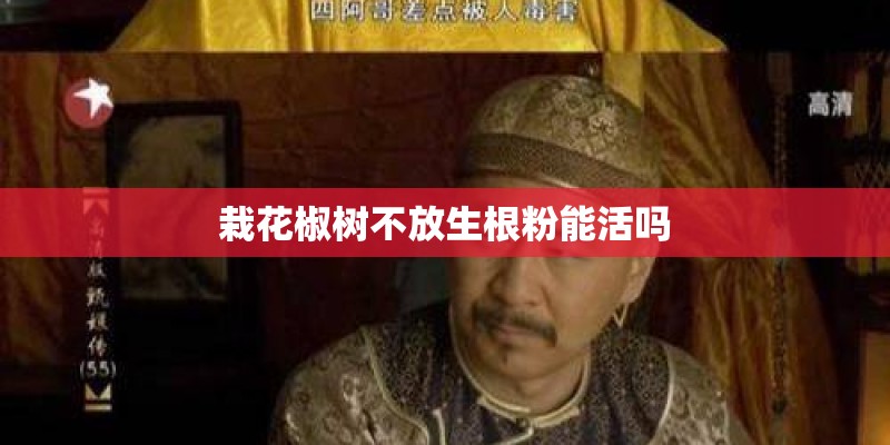 栽花椒树不放生根粉能活吗