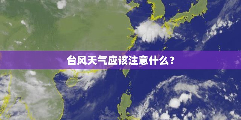 台风天气应该注意什么？