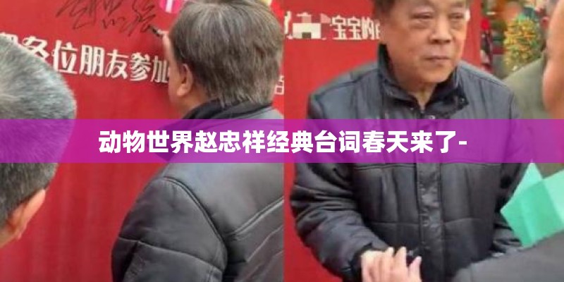 动物世界赵忠祥经典台词春天来了-