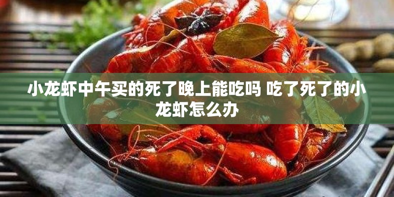 小龙虾中午买的死了晚上能吃吗 吃了死了的小龙虾怎么办