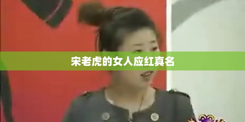 宋老虎的女人应红真名