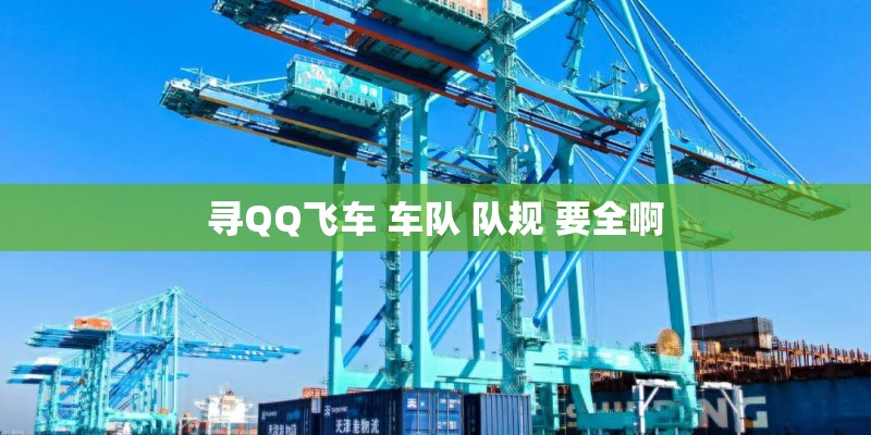 寻QQ飞车 车队 队规 要全啊
