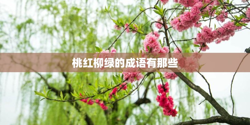 桃红柳绿的成语有那些 桃红柳绿的成语有那些