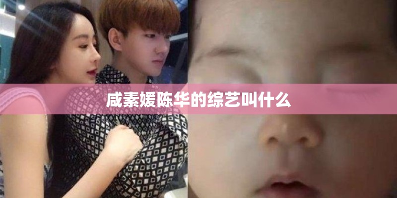 咸素媛陈华的综艺叫什么